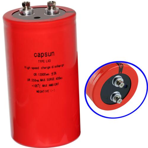 微机智能励磁控制器中铝电解电容器的应用 350V 12000μF平底带绑带电容器的技术解析